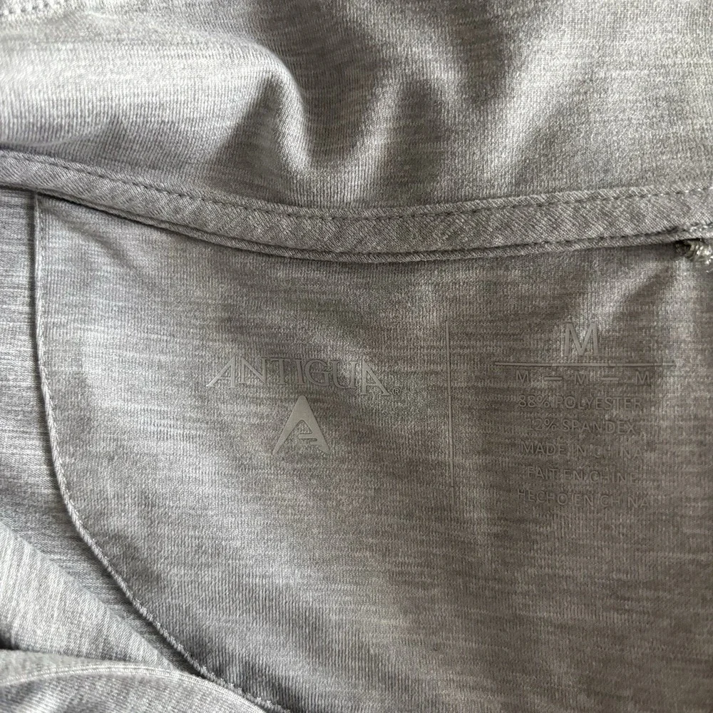 Kansas City Chiefs Antigua‎ 1/4 Zip Pullover Shirt Gray Men's M Gym Athleisure
